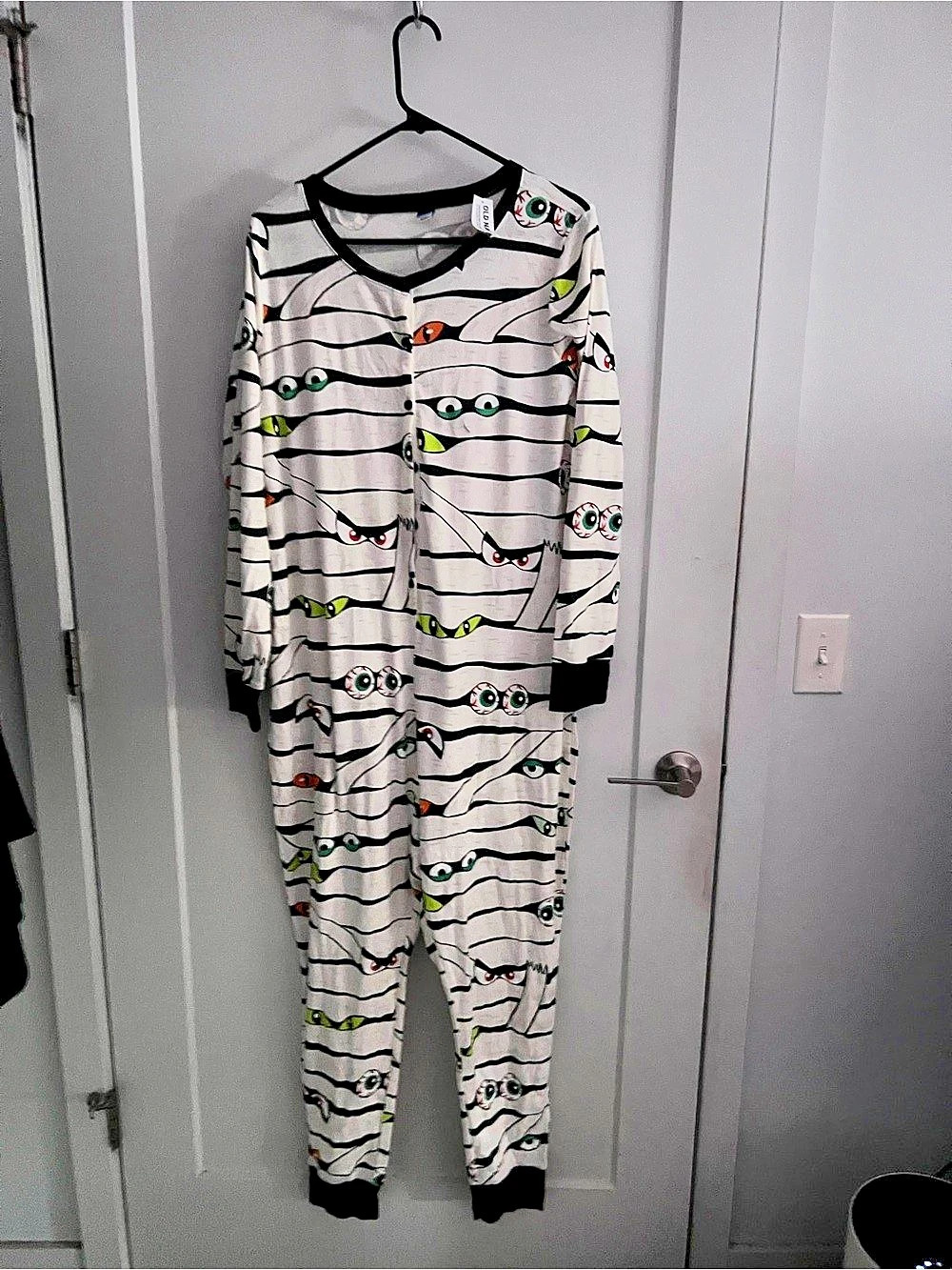 OLD NAVY Eye Want My Mummy Halloween One-Piece Pajamas nwt